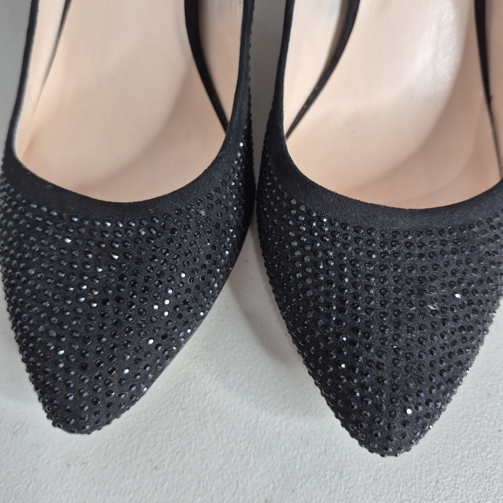INC International Concepts Zitah3 Black Rhinestone Pumps - Size 8 - Picture 9 of 13